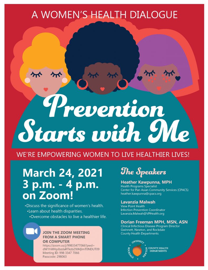 Prevention Starts with Me Flyer